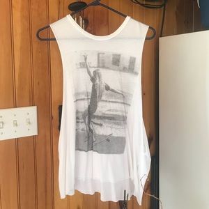 rare brandy melville graphic muscle tank